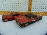 2 Metal toy cars: Ford Fairlane 500 & Plymouth Valiant