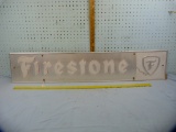 Firestone metal sign, 9-1/2