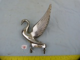 Flying swan hood ornament, 7-3/4