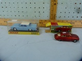 2 Dinky Toys: SAAB 96 w/box & Lincoln Continental in display box