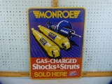 Metal advertising sign: Monroe Gas-Charged Shocks & Struts