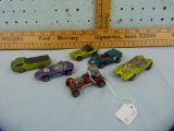 6 Redline Hotwheels cars, 2-1/4