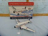 US Postal Service DC-3 die cast vintage airplane bank