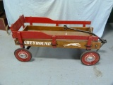 Greyhound wooden wagon, 20-1/2