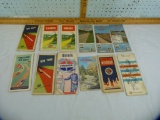 12 Road maps, includes (1) Phillips 66 & (1) Standard