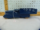 Metal toy stake truck, 11-1/8