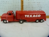 Buddy-L USA metal Texaco toy truck w/tanker (one piece)