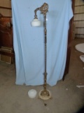 Standing parlor lamp, marble base, 63