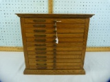 12-Drawer wooden embroidery thread cabinet