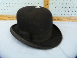 Rothschild Duplex Felt bowler hat, size 7, 5-1/4