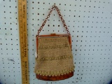 Crocheted purse with bake-lite clasp