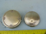 2 Metal double compacts: Deauville & Melba