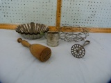 7 Kitchen utensils/items, various conditions
