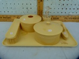 6-pc set: dresser tray with accessories, plastic