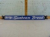 Sunbeam Bread advertising metal door push bar, 29-3/4