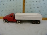 Structo Toys metal truck with dump trailer, 2-pc, 22-1/2
