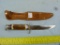 Puma Germany stag handle hunting knife w/leather sheath
