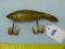 Fishing lure: Heddon Tadpolly, glass eyes, little wear on finish