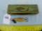 Fishing lure: Al Foss Oriental Wiggler with tin, some wear on finish