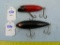 2 Fishing lures: South Bend Babe-Oreno, & Heddon Zara II, 2x$