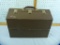 Kennedy Hip metal tackle box, with Craftsman leaders & empty reel boxes