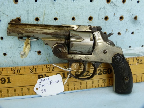 Iver Johnson tip up Revolver, .38 cal, SN: 94479