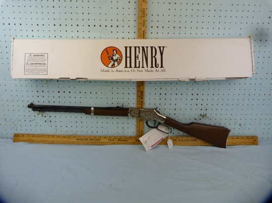 Henry Golden Boy H004SE "Silver Eagle" LA Rifle, .22 S-L-LR, SN: SE002699