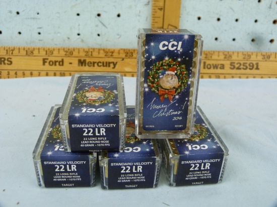 Ammo: 5 boxes/50 CCI .22 LR "Merry Christmas", 5x$
