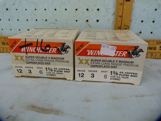Ammo: 41 rounds Winchester Super Double X Magnum 12 ga, 3", 6 shot