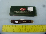 Case XX USA brown single blade knife, 61048, NIB