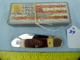 Case XX USA 42131 canoe knife, sunflower, with box