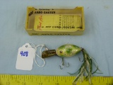 Fishing lure: Fred Arbogast Silver Flash Arbo-Gaster w/box