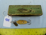Fishing lure: Al Foss Oriental Wiggler with tin, some wear on finish