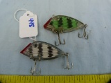 2 Fishing lures: South Bend Optics