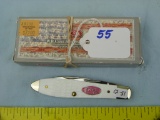 Case XX USA TB62028 teardrop knife, white, with box
