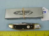 German Boker Tree Brand trapper knife, wood handle, with box