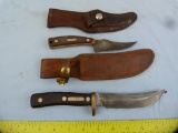 2 Schrade USA hunting knives, #165 & #152