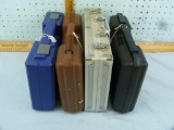 4 Pistol cases, various conditions, 1 is Smith & Wesson