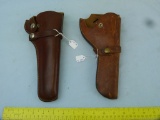 2 Leather holsters: Hunter & Brauer Bros, 2x$