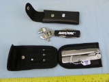 2 Multi-tools with sheaths, both China, 2x$