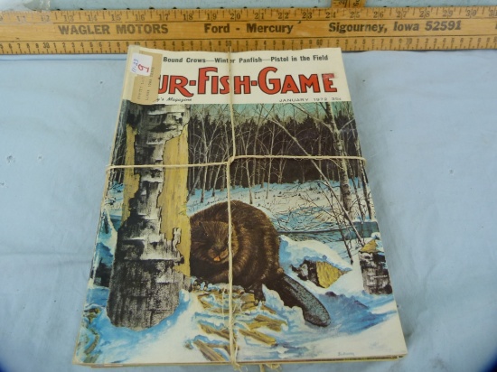 (12) "Fur-Fish-Game" magazines, full year 1972