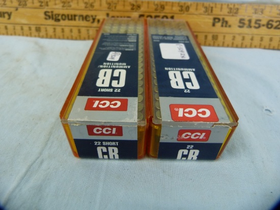 Ammo: 2 boxes/100 CCI .22 Short CB, 2x$