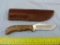 Northwoods Knife Co hunting knife w/leather sheath