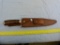 Andre Ronald hunting knife, South Africa, w/leather sheath