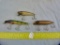 3 Fishing lures: Creek Chub, Paw Paw, & South Bend, 3x$