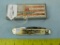 Case XX USA stag trapper knife w/worked bolsters, #018