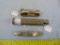 3 Marble's items: 4 blade pocket screw driver set, match safe, cleaning rod, 3x$