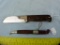 2 Knives: Ka-bar 1255 & small Finland knife w/sheath