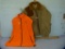 Bob Allen Large hunting coat, & Cabela's L/L orange fleece