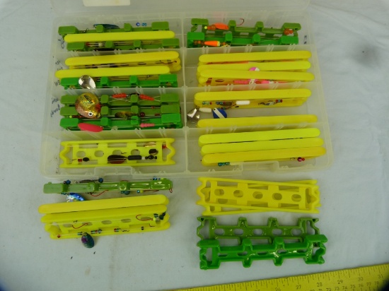 45 Spinner rigs on plastic boards, new